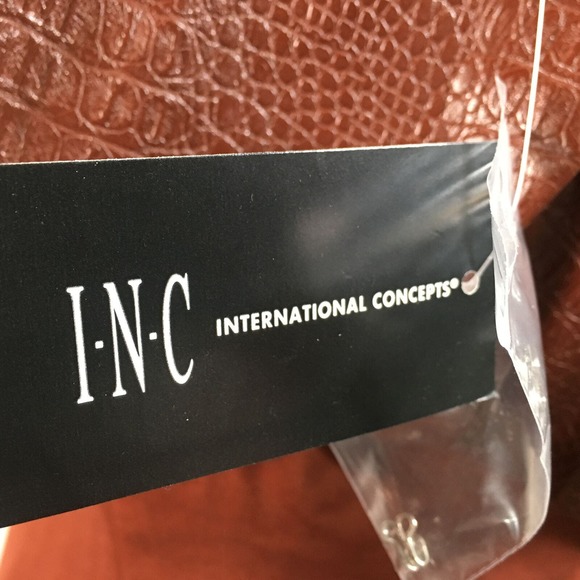 INC Sleeveless Asymmetrical Neckline Top, Women's Size S - Deep Sienna Brown - Picture 5 of 12